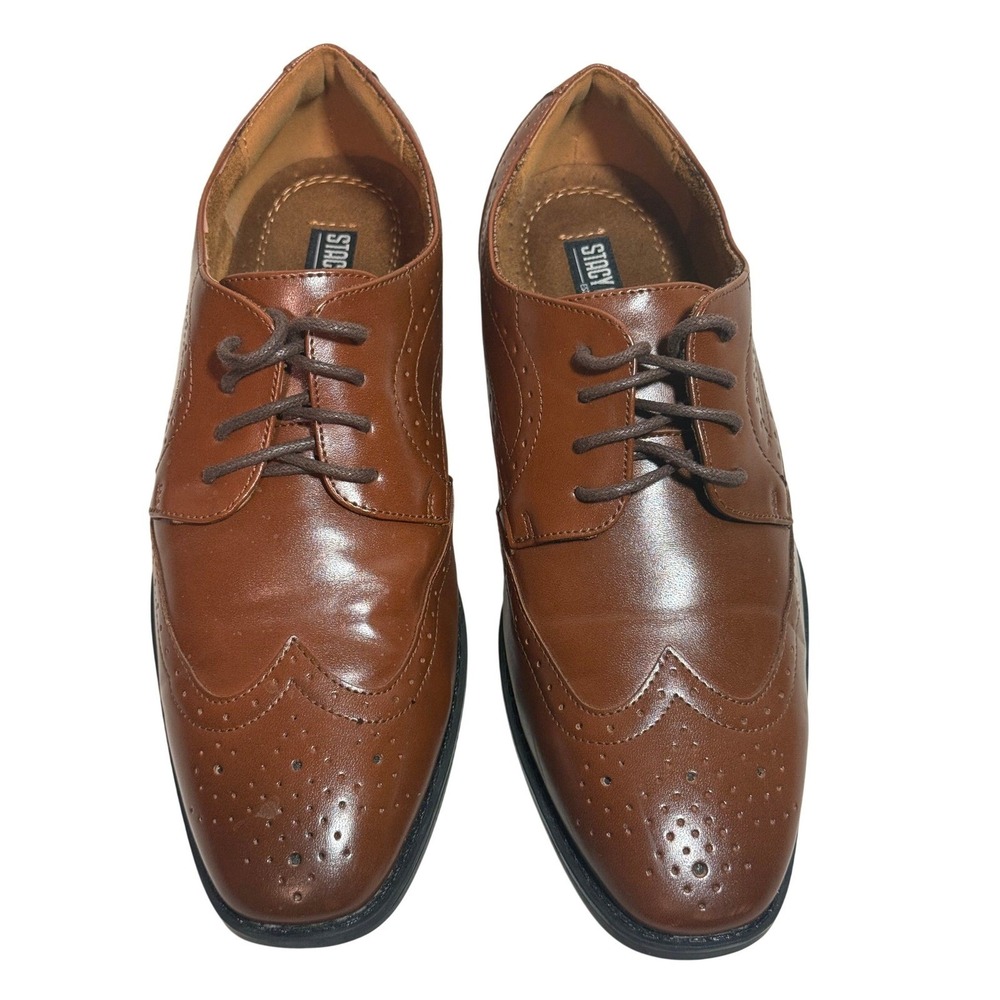 Stacy Adams Brown Wingtip Oxford Brogue Dress Shoes Men Size‎ 6 Mens